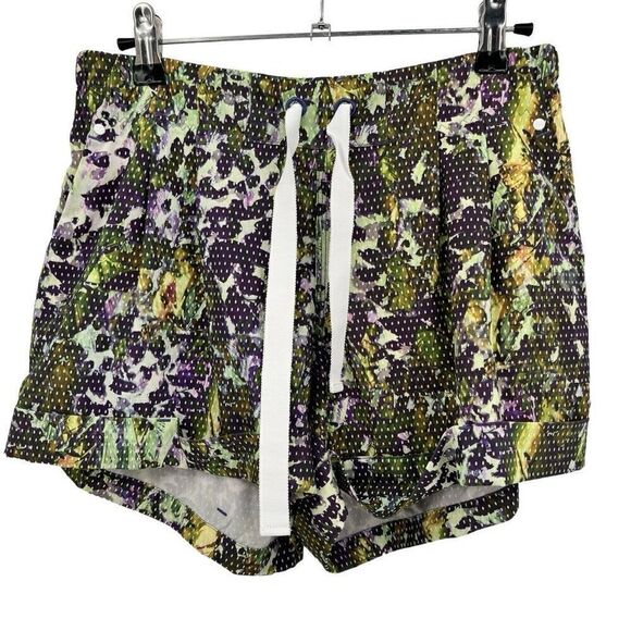 Lululemon Spring Break Away Short Floral Sport White Multi Size 8 - Picture 3 of 9